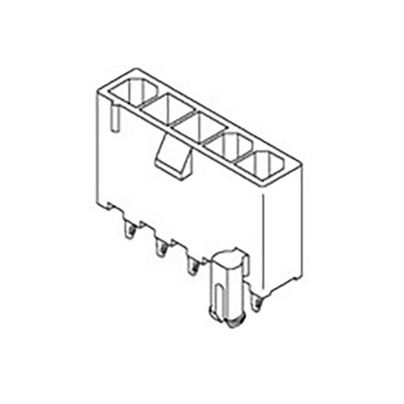 Foto van Molex 39301049 female header, inbouw (standaard) totaal aantal polen 4 rastermaat: 4.2 mm 1 stuk(s) tray