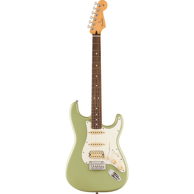 Foto van Fender player ii stratocaster hss rw birch green elektrische gitaar