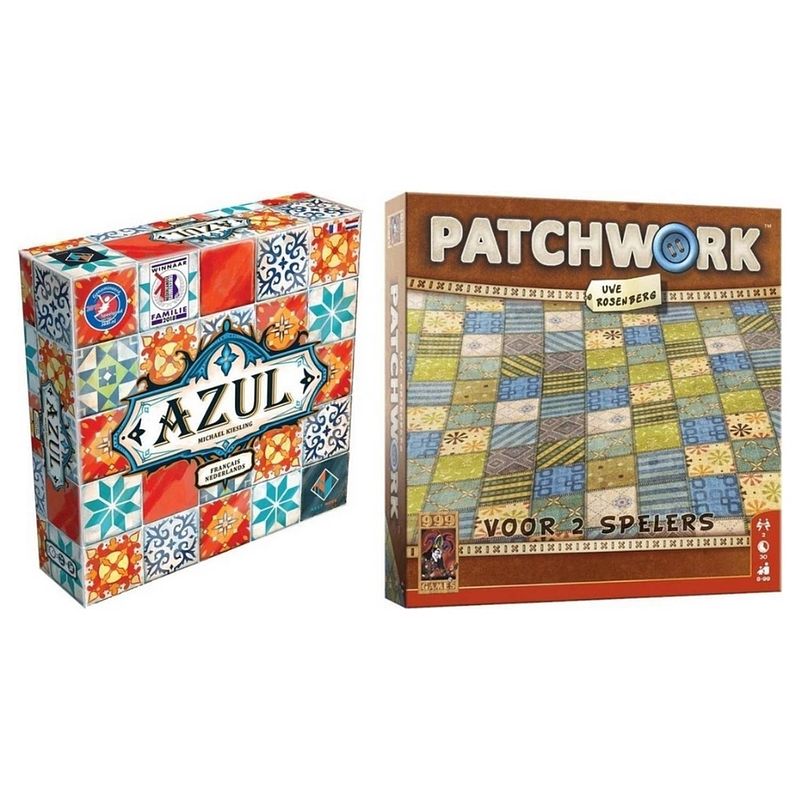 Foto van Spellenbundel - 2 stuks - azul nl/fr & patchwork