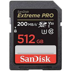 Foto van Sandisk extreme pro sdxc-kaart 512 gb class 10 uhs-i schokbestendig, waterdicht