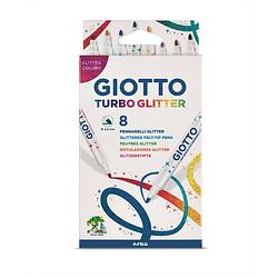 Foto van Giotto 8 glitterstiften turbo