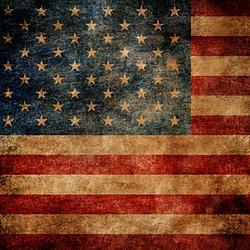 Foto van Click props achtergrond vinyl met print american flag 1,52 x 1,52m