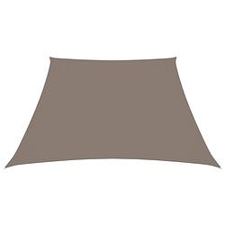 Foto van The living store zonnezeil - oxford stof - 2/4 x 3 m - taupe - waterbestendig