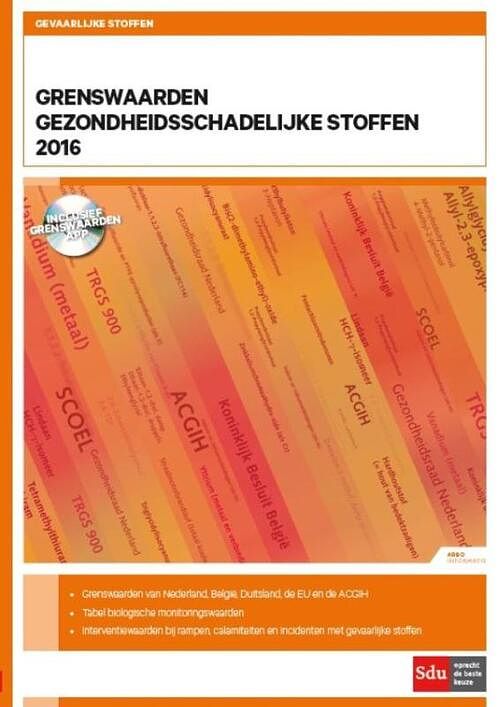 Foto van Grenswaarden gezondheidsschadelijke stoffen 2016 - j.f. zawierko - paperback (9789012396783)