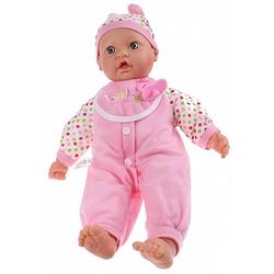 Foto van Toi-toys babypop baby cute 40 cm 3-delig stipjes roze