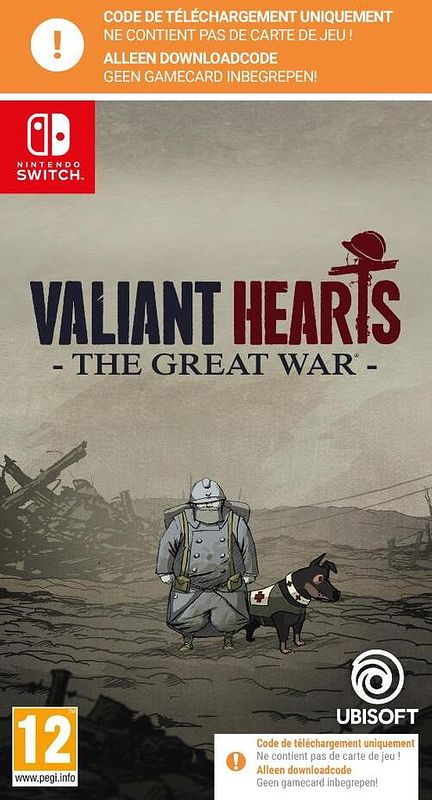 Foto van Valiant hearts - the great war remaster (code in a box) - nintendo switch (3307216209638)