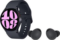 Foto van Samsung galaxy watch 6 4g zwart 40mm + samsung galaxy buds 2 pro