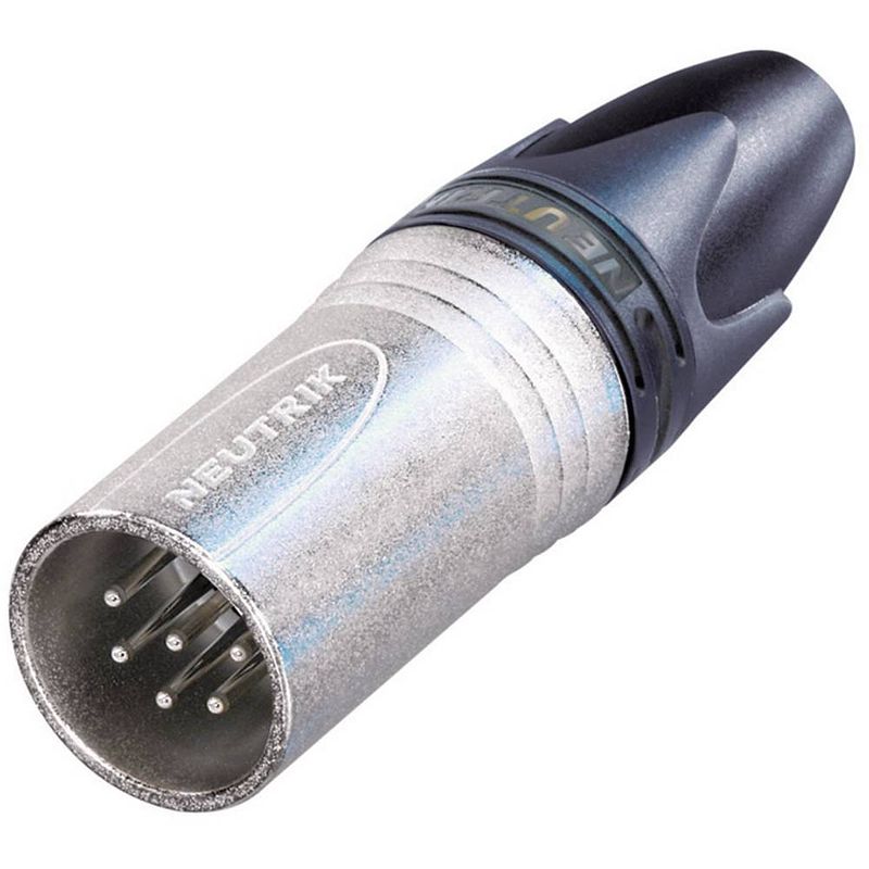 Foto van Neutrik nc6mxx xlr-connector stekker, recht aantal polen: 6 zilver 1 stuk(s)