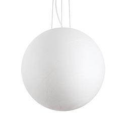 Foto van Ideal lux carta - moderne witte hanglamp - stijlvol design - e27 fitting