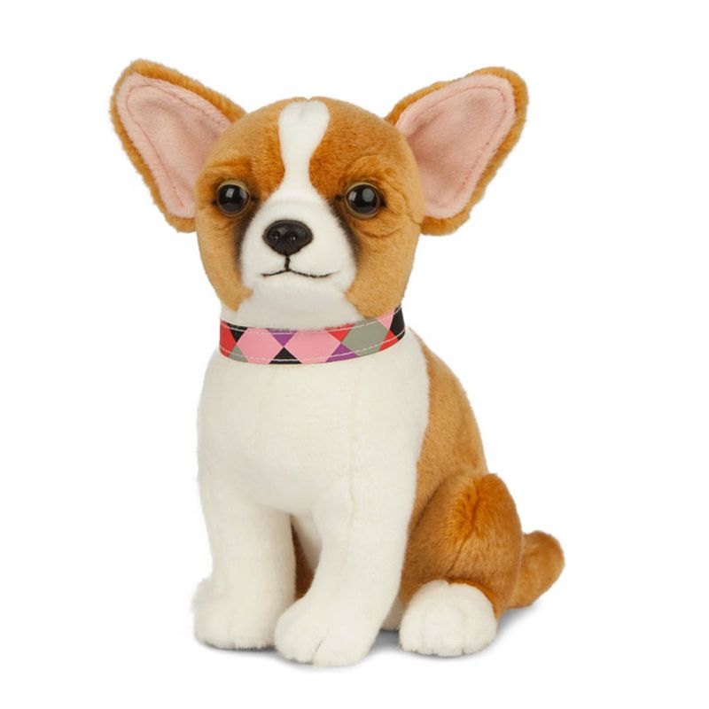 Foto van Pluche chihuahua honden knuffel 20 cm zittend - chihuahua huisdieren knuffels - speelgoed