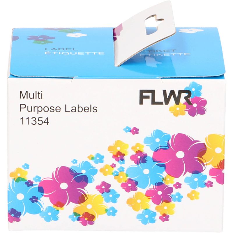 Foto van Flwr dymo 11354 multi functionele labels 57 mm x 32 mm wit labels