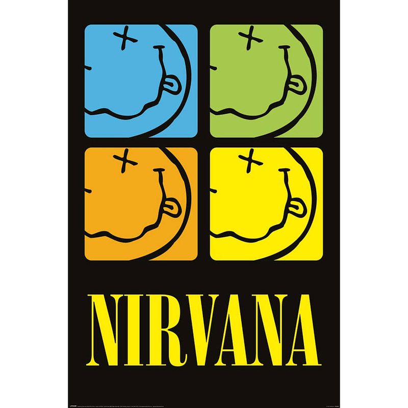 Foto van Pyramid nirvana smiley squares poster 61x91,5cm