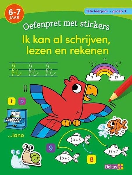 Foto van Oefenpret met stickers - ik kan al schrijven, lezen en rekenen 6-7jaar