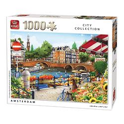 Foto van King puzzel city collection amsterdam - 1000 stukjes