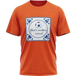 Foto van Jap oranje t-shirt - heren - maat s - regular fit - ademend katoen - koningsdag, nederlands elftal, formule 1 etc.