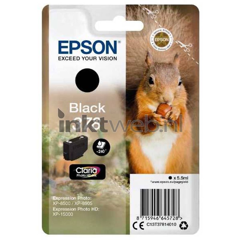 Foto van Epson 378 zwart cartridge