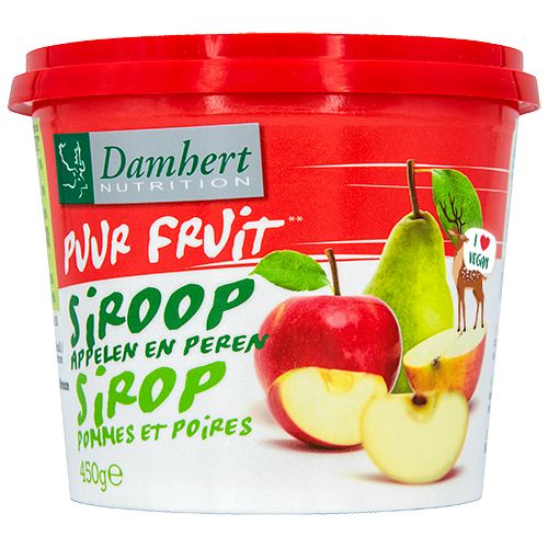 Foto van Damhert puur fruit 100% siroop appel-peer