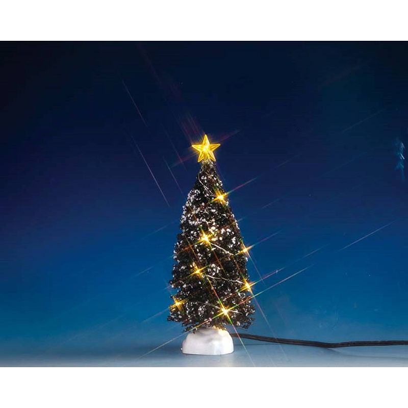 Foto van Evergreen tree with 12 clear light b/o 4.5v