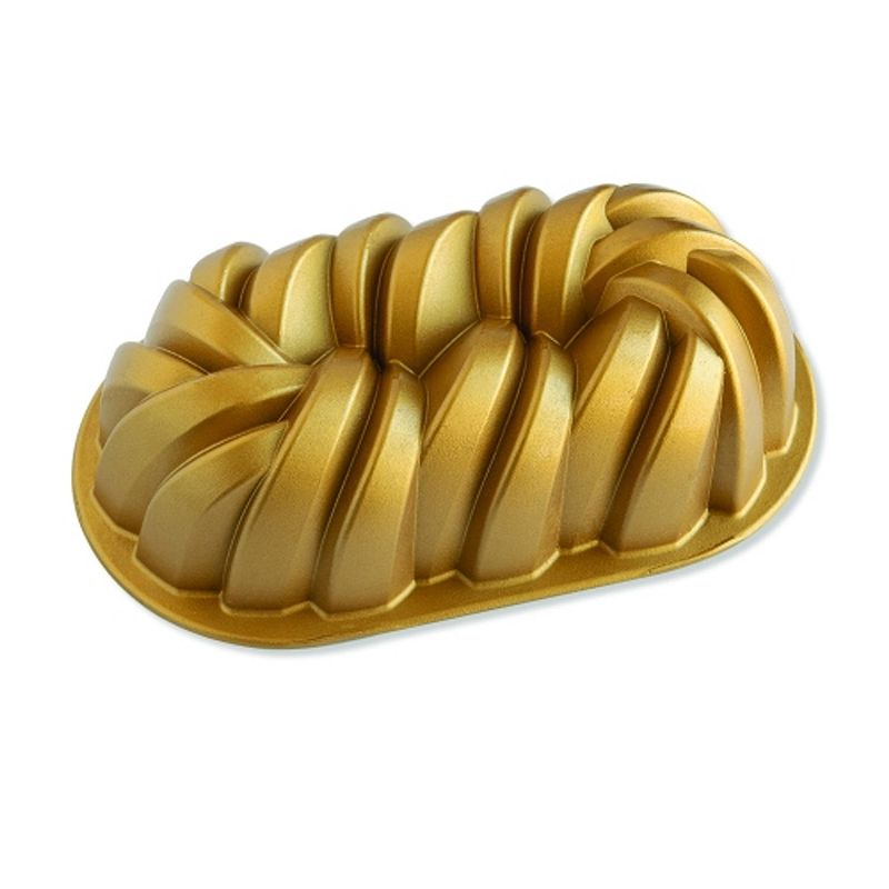 Foto van Nordic ware - bakvorm ""75th anniversary braided loaf pan"" - nordic ware premier gold