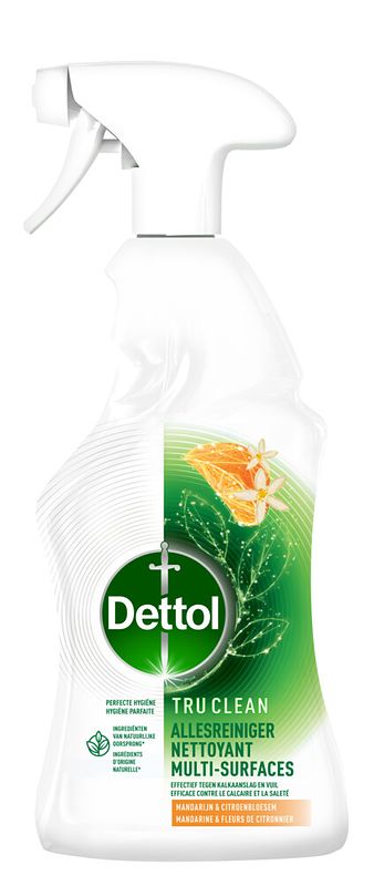 Foto van Dettol tru clean allesreiniger mandarijn & citroenbloesem 500ml bij jumbo