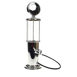 Foto van United entertainment bar butler drankdispenser - vintage benzinepomp - 1 liter - zilver