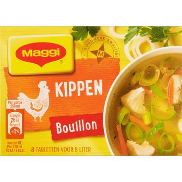 Foto van Maggi kippen bouillon 8 stuks 82g bij jumbo