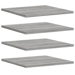 Foto van Vidaxl wandschappen 4 st 40x50x1,5 cm bewerkt hout grijs sonoma eiken