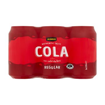 Foto van Jumbo cola regular blik 6 x 330ml