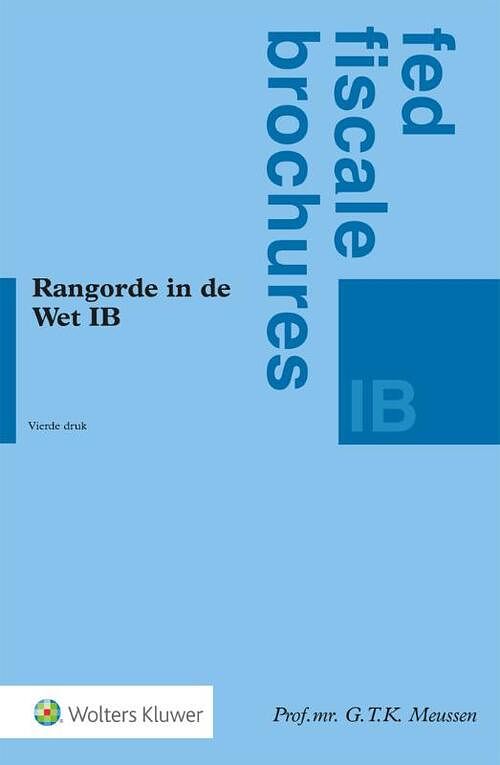 Foto van Rangorde in de wet ib - paperback (9789013148046)