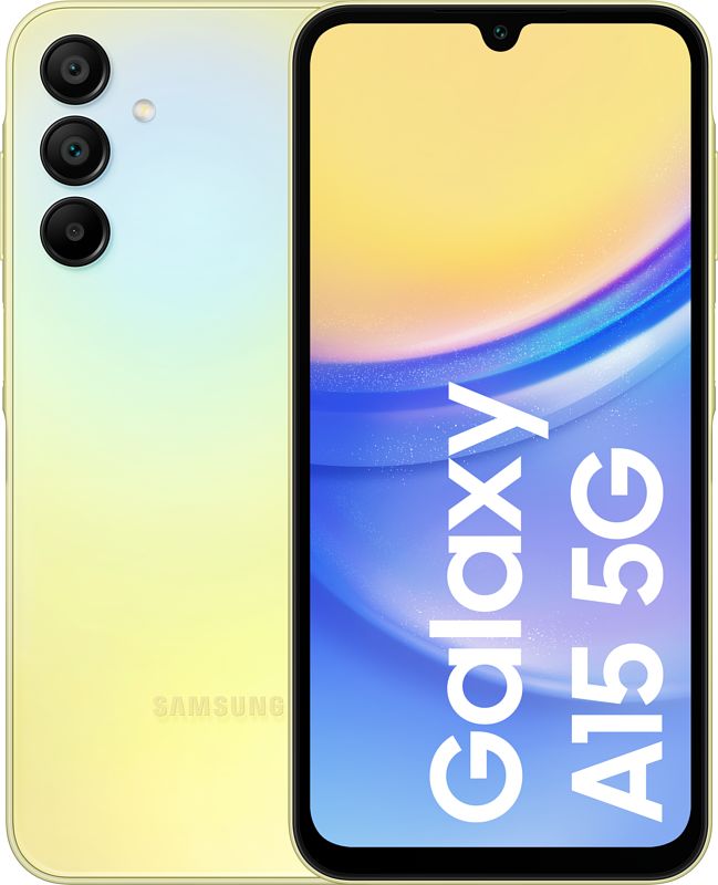 Foto van Samsung galaxy a15 128gb geel 5g