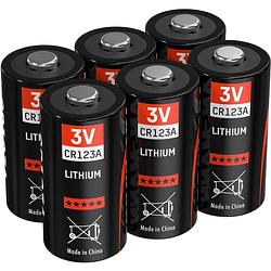 Foto van Ansmann cr123 cr123a fotobatterij lithium 1375 mah 3 v 6 stuk(s)