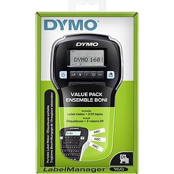 Foto van Dymo labelmanager 160 vorteilspaket 3xd1 labelmaker geschikt voor labels: d1 12 mm, 9 mm, 6 mm