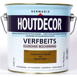 Foto van Hermadix - houtdecor 656 transparant groen 2500 ml