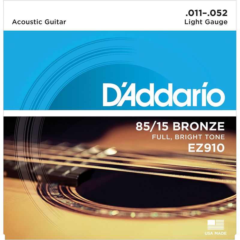 Foto van D'saddario ez910-85/15 snarenset voor akoestische western gitaar