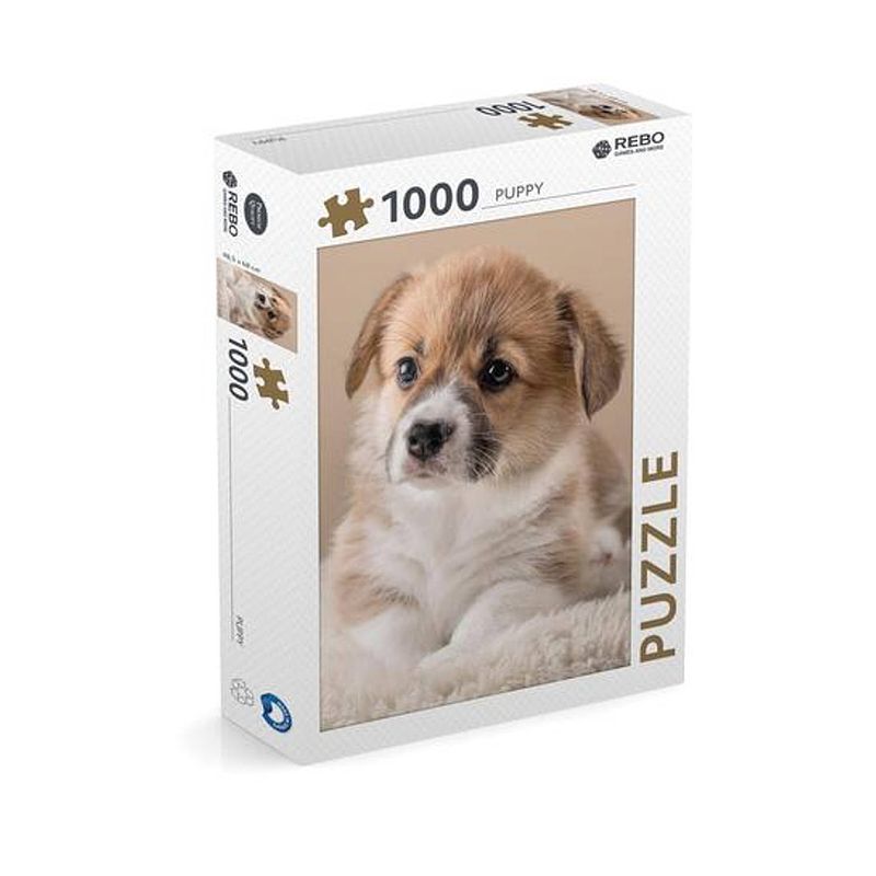 Foto van Rebo puzzel puppy 1000 stukjes