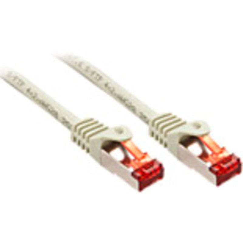 Foto van Lindy 47346 rj45 netwerkkabel, patchkabel cat 6 s/ftp 5.00 m grijs 1 stuk(s)