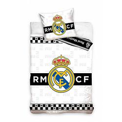 Foto van Real madrid dekbedovertrek rmcf 140 x 200 cm wit