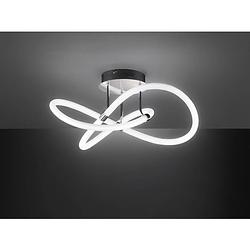 Foto van Wofi 9883.01.01.9000 mira 1flg plafondlamp led 37 w chroom