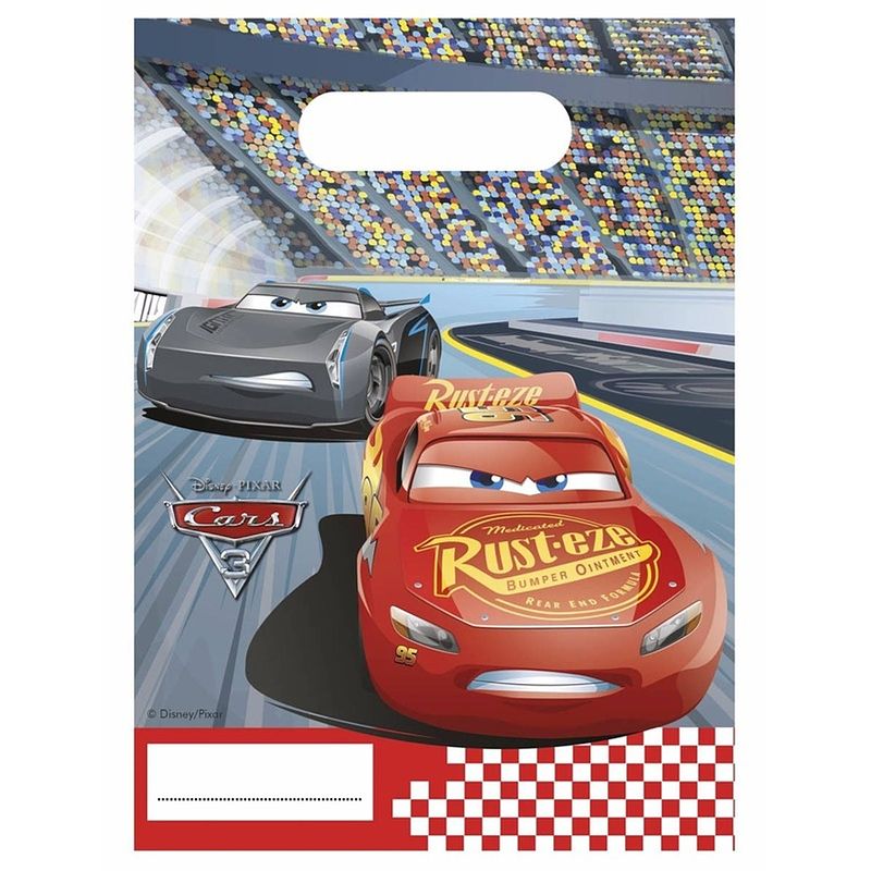 Foto van Disney cars 3 uitdeelzakjes - 6 stuks