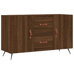 Foto van Vidaxl dressoir 100x36x60 cm bewerkt hout bruineikenkleurig