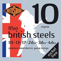 Foto van Rotosound bs10 british steels set elektrische snaren 010-046w