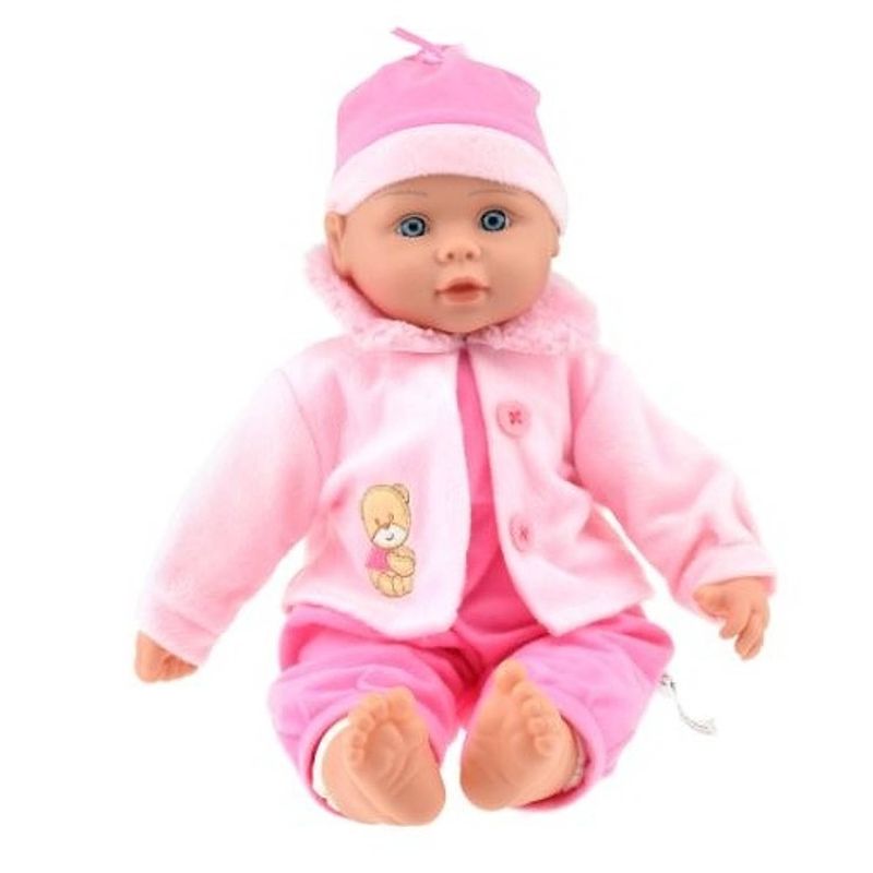 Foto van Toi-toys babypop met jas 40 cm