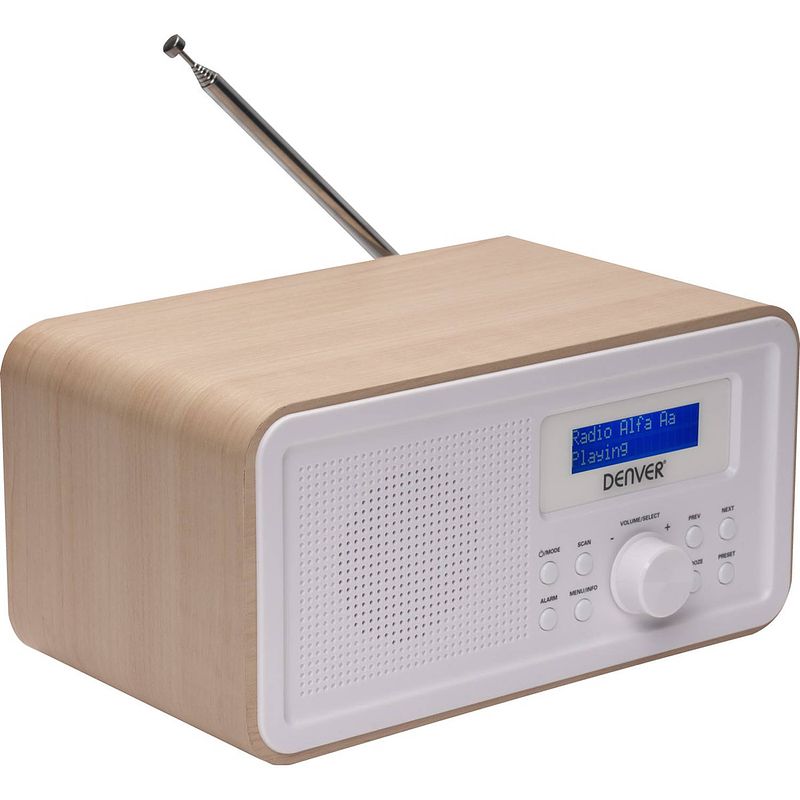 Foto van Denver - dab-30 - dab radio - lightwood