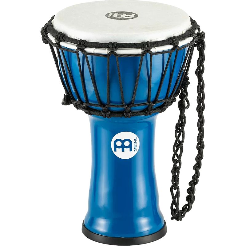 Foto van Meinl jrd-b junior djembé blue 7 inch