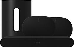 Foto van Sonos ray zwart + era 300 zwart + sub mini zwart