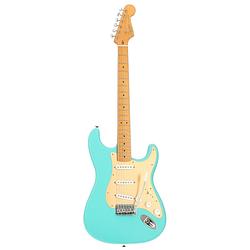 Foto van Squier 40th anniversary stratocaster vintage edition satin seafoam green elektrische gitaar