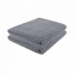 Foto van Pure4u luxe hotel handdoek - antraciet -2 stuks - 100x150cm - 550 g/m2