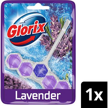 Foto van Glorix power clean toiletblok lavendel 1 stuk bij jumbo