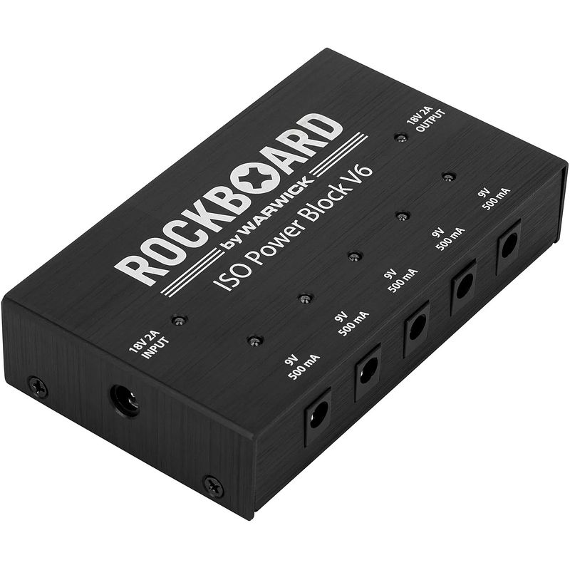Foto van Rockboard iso power block v6 multi-voeding voor effectpedalen