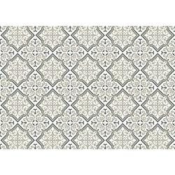 Foto van Exclusive edition tapijt flower diamond 195 x 135 cm polyester grijs/taupe